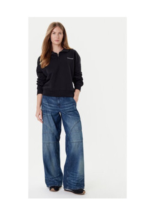 Bluzon lejer cu fenta cu fermoar, XL INTL