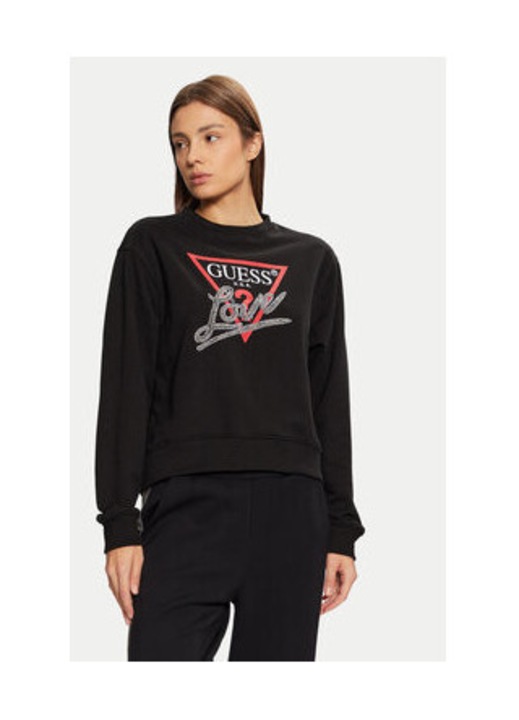 Bluzon cu print logo si paiete