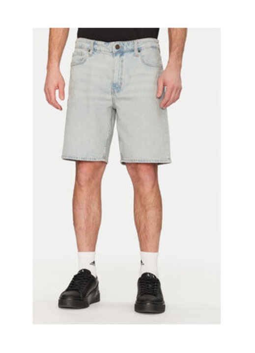 Pantaloni scurți denim multifuncționali, Albastru deschis