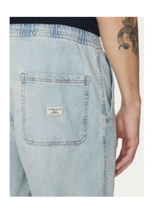 Pantaloni scurti din denim cu snut de ajustare, 29 US