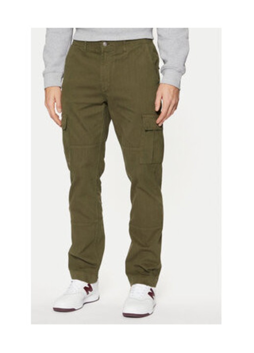 Pantaloni cargo cu talie medie, Kaki, W31-L34
