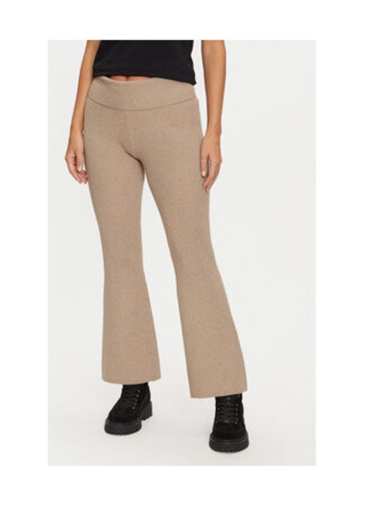 Pantaloni bootcut cu talie inalta