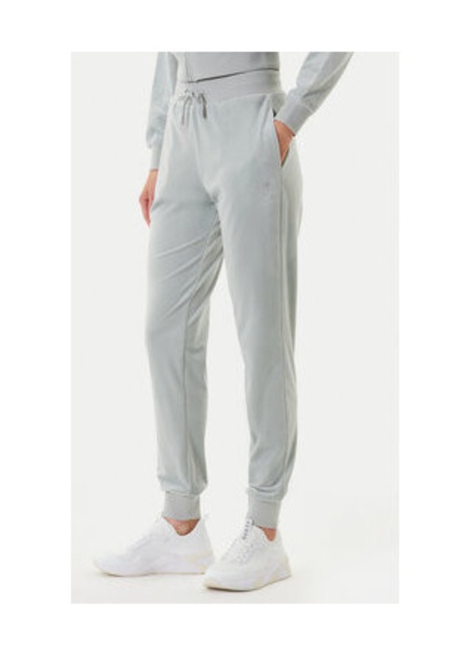 Pantaloni uni cu snur si mansete