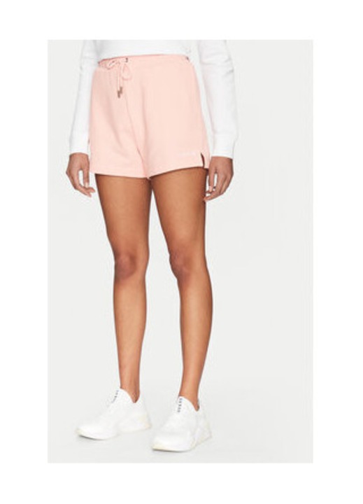 Pantaloni scurti cu snur si talie inalta