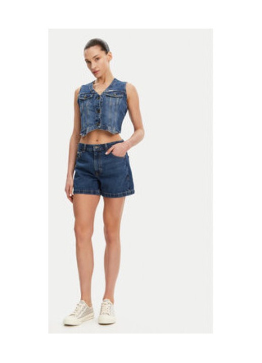 Pantaloni scurti din denim cu talie medie