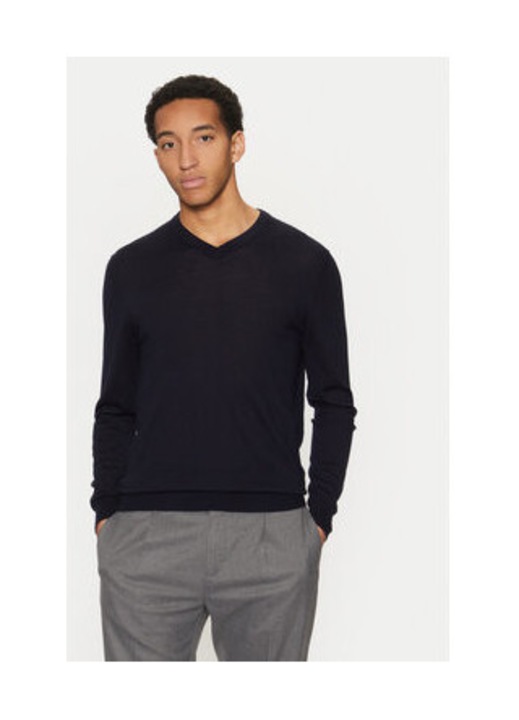 Egyszínű gyapjúpulóver