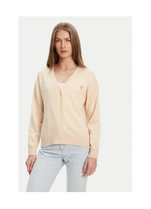 Cardigan uni cu maneci lungi