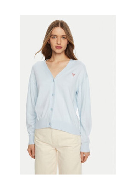 Cardigan cu nasturi si logo