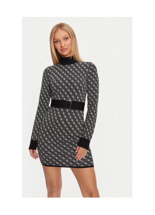 Rochie tricotata mini cu maneca lunga, XL INTL