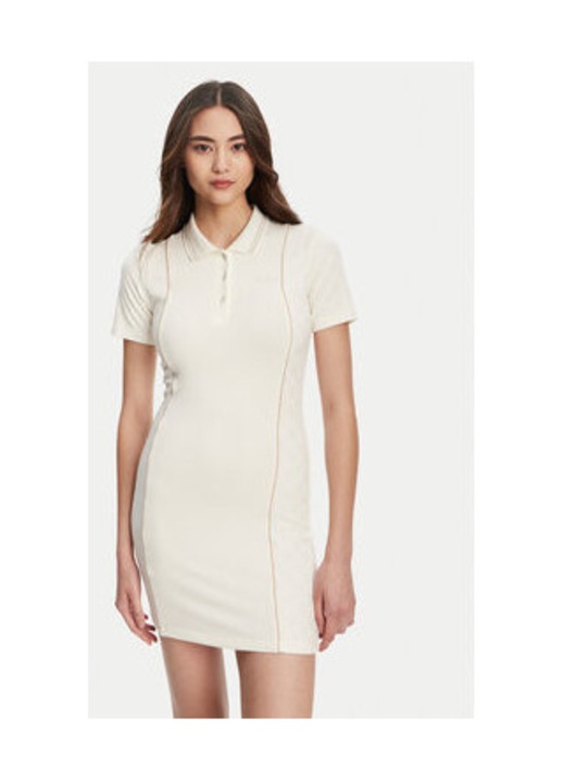 Rochie din amestec de viscoza cu guler polo