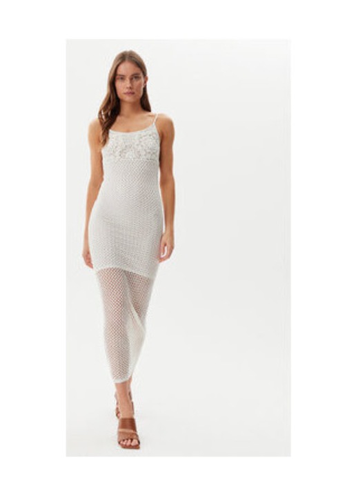 Rochie midi crosetata, fara maneci