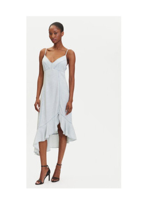 Rochie asimetrica din amestec de lyocell, XL INTL