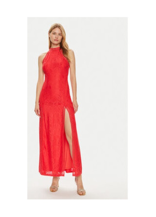 Rochie cumbrata uni cu slit, 2XL INTL