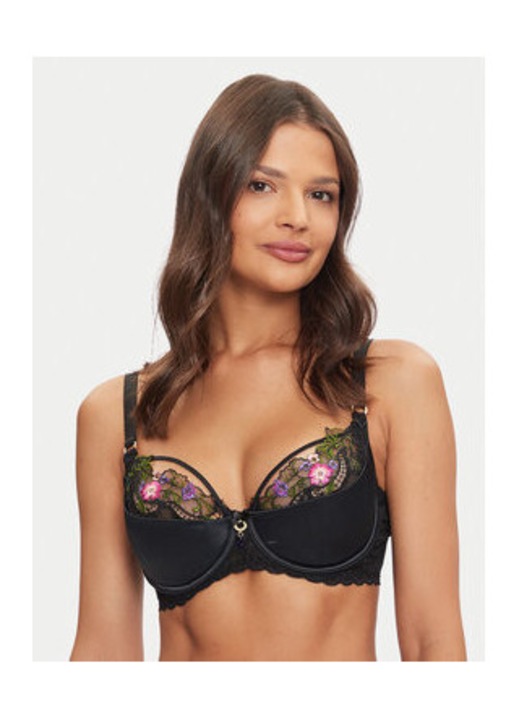 Sutien push-up cu detaliu floral