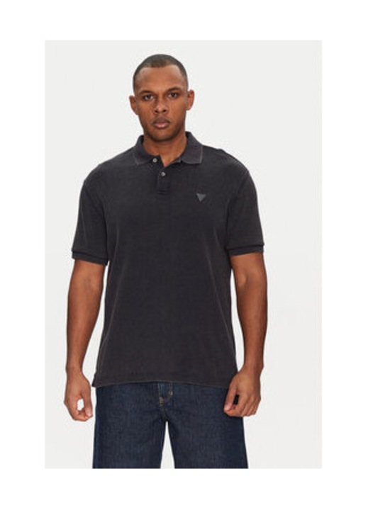 Tricou polo din bumbac organic cu detaliu logo, M INTL