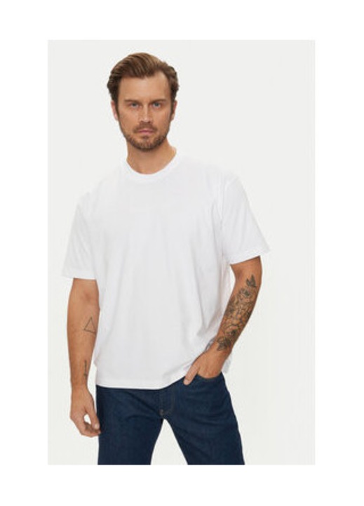 Tricou din amestec de bumbac organic cu model uni, 2XL INTL