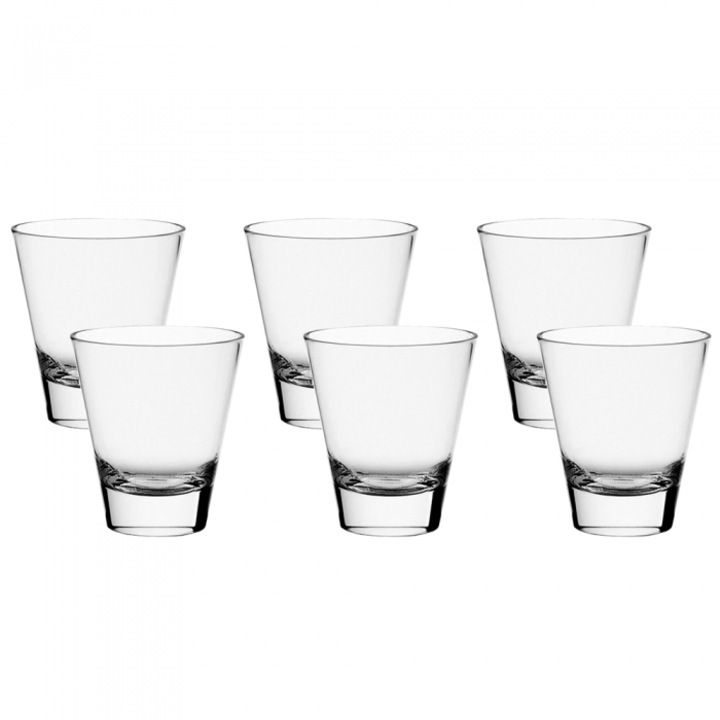 Set 6 pahare pentru Shot-uri din sticla temperata VIDIVI colectia VOLUBILIS 320ml