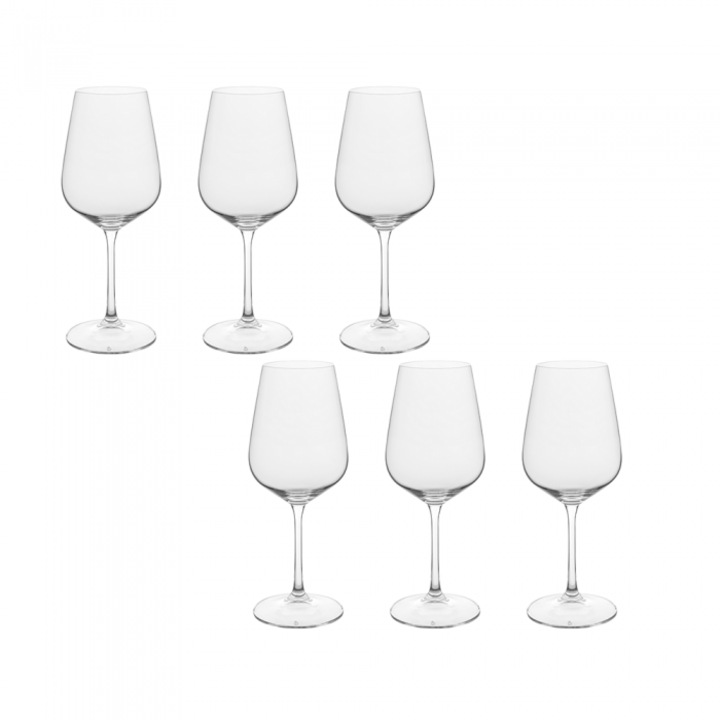 Pahar vin alb sticla temperata VIDIVI RIALTO 450ml, set 6 buc