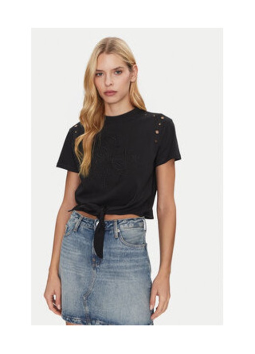 Tricou cu logo brodat