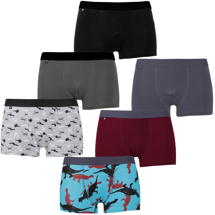 Gyerek boxeralsó, Moraj, 6 db-os csomag, pamut