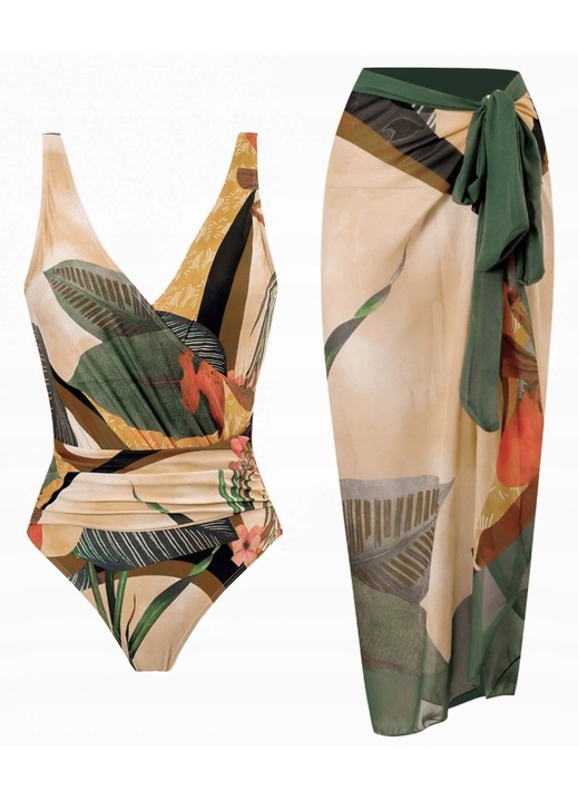 Цял бански костюм, Sk-177, 2XL, с шорти, с подплънки, с декоративни плисета, син, 82% полиестер, 18% еластан, удобен, модерен