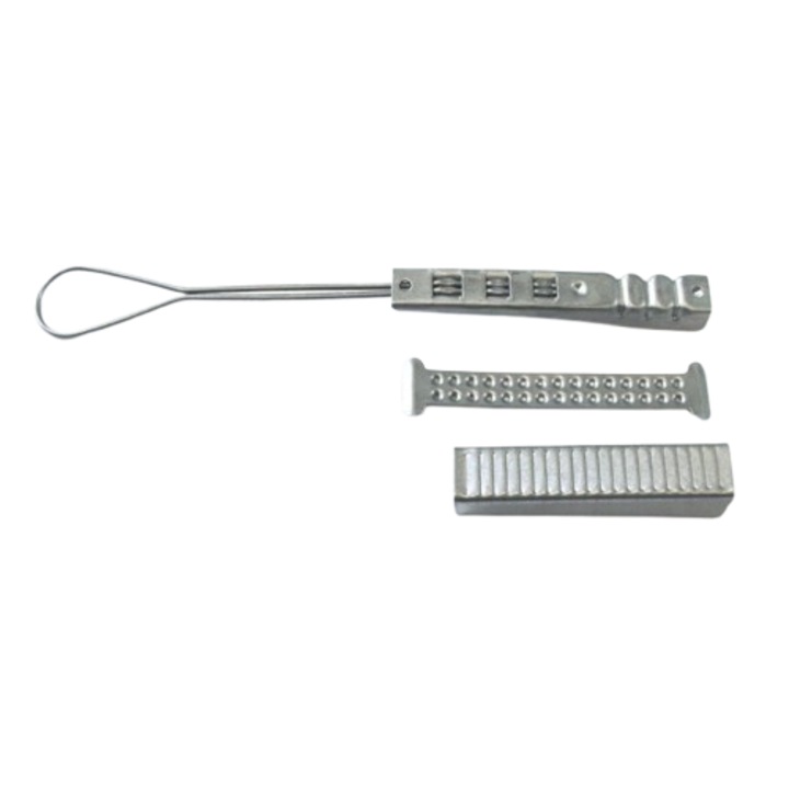 Set 100 de cleme universale de ancorare/intindere (ODWAC) pentru cabluri optice aeriene DROP de tip FTTH si FLAT