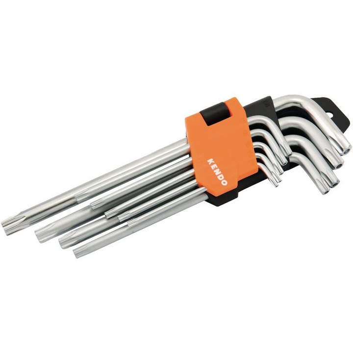 Set chei hexagonale unghiulare pentru suruburi TORX® KENDO, versiune lunga