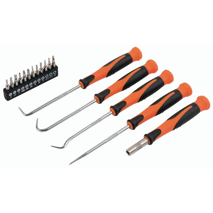 Set biti pentru surubelnita si carlig KENDO