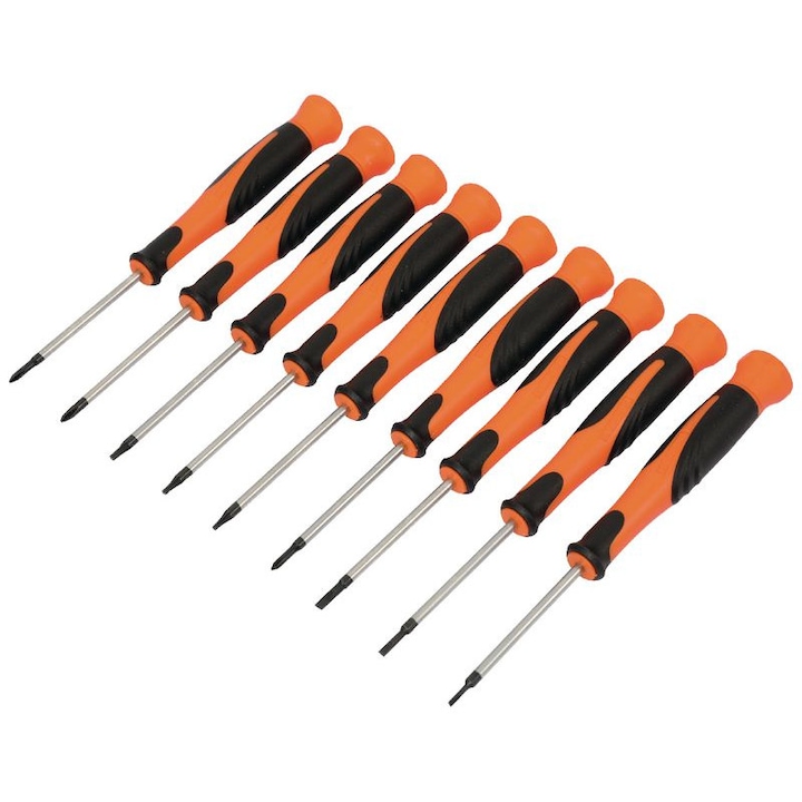 Set surubelnite pentru electronice KENDO pentru suruburi drepte, Phillips si TORX