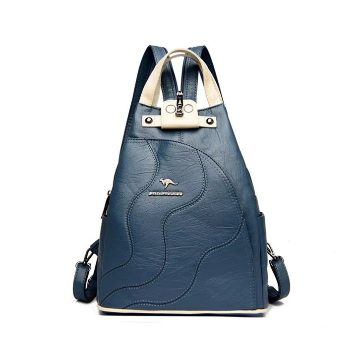 Rucsac dama, Viella GT3594, Albastru/Crem