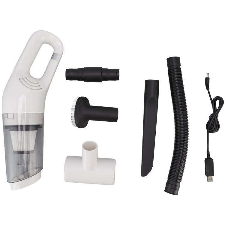 Aspirator ALB de mana JB-168 portabil silentios aspiratie puternica cu Usb 120W Alb
