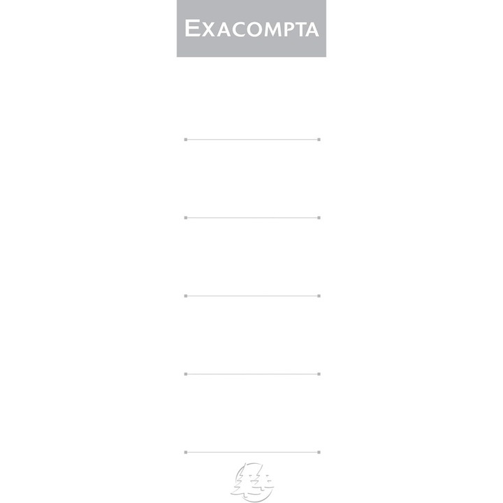 Етикети Exacompta Biblioraft 7,5 см 10 броя/комплект