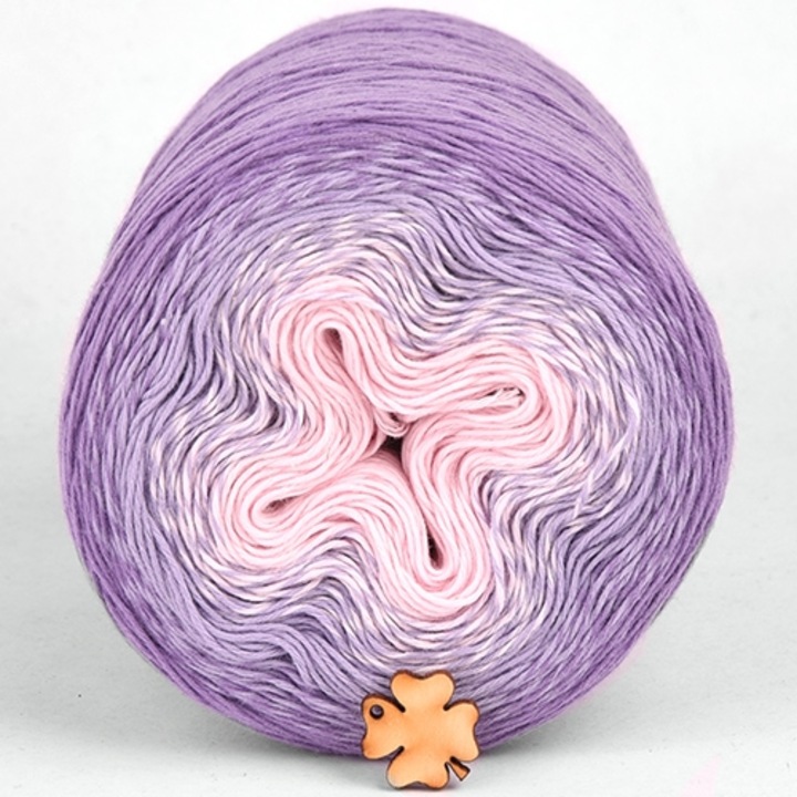 Stenli Cotton Cake textilfonal 250g/1000m, lila rózsaszínnel - kód: 304