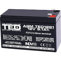 Acumulator 12V Stationar Dimensiuni 151 x 65 x 95 mm Baterie 12V 9.1Ah TED Electric