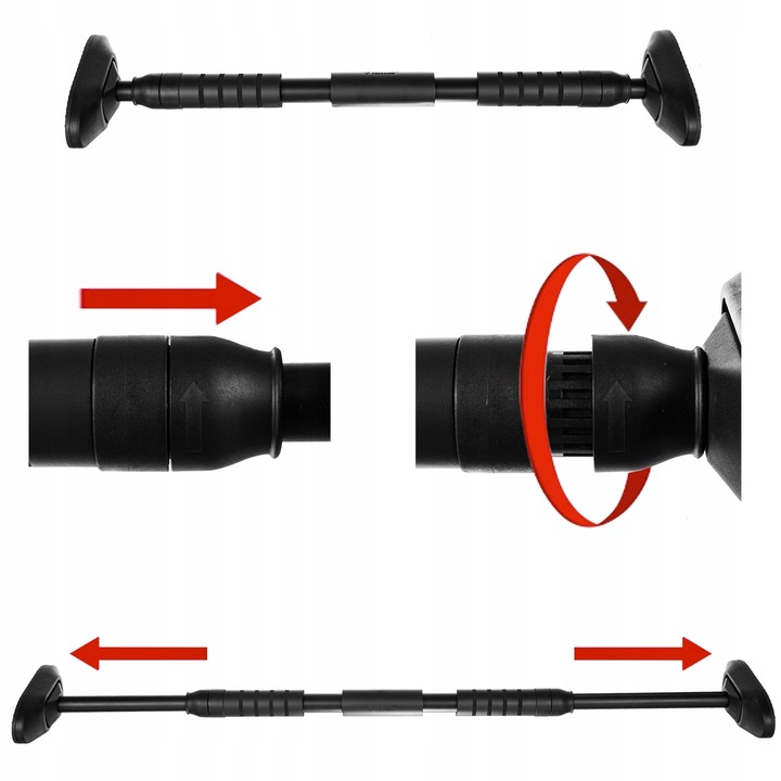 Bara de tractiune reglabila Trizand, 180 kg, constructie din otel, dimensiuni 70x105 cm, culoare neagra