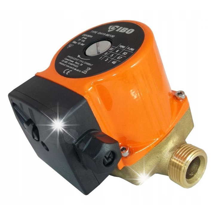 Циркулационна помпа OHI 25-60/130, IBO, бронзов корпус, 1" връзка, 3 скорости