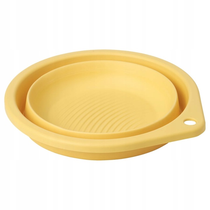 Miska de spalat pliabila IKEA PEPPRIG, 27cm, galben, 11cm inaltime