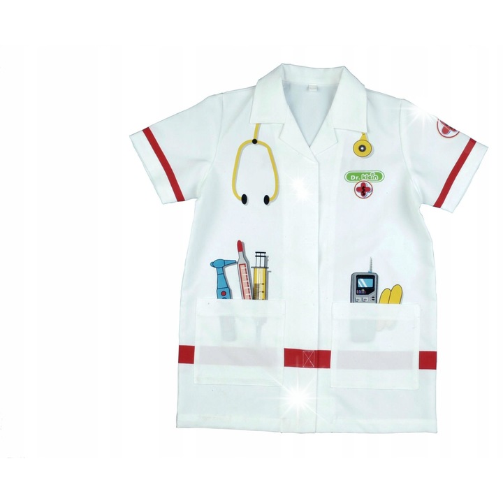 Докторска престилка 57 см, Klein, Бял, 4-8 години