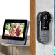 Sonerie Fara fir, Suness, pentru exterior, cu monitor, comunicare bidirectionala, IP65, vedere nocturna, Negru, 11,7x9,3x1,6cm