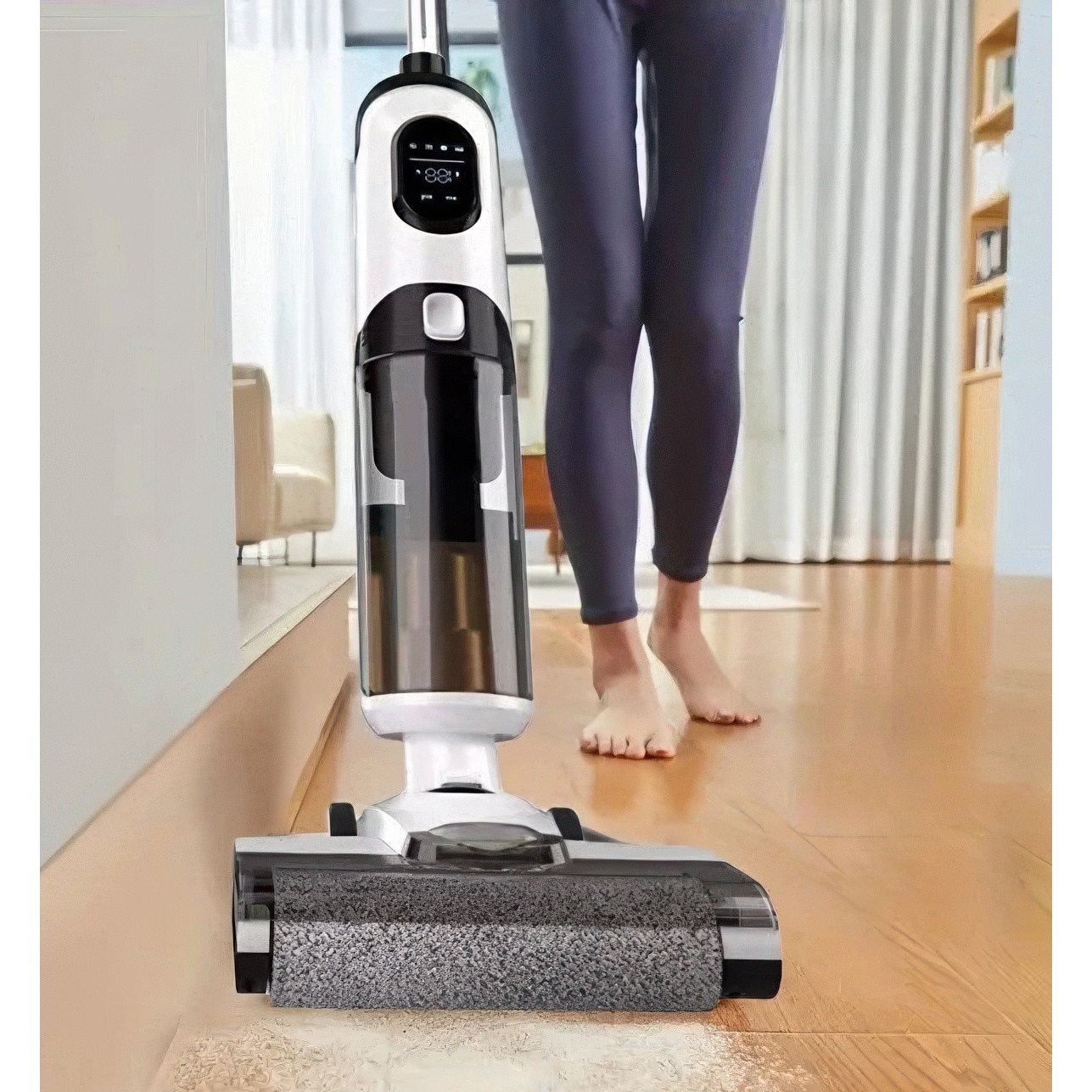 Aspirator vertical fără fir T8, 185 W, curățare umedă și uscată, 0,43L, 45 minute autonomie