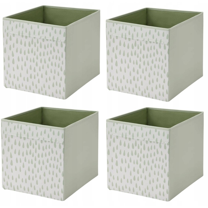Кутия за съхранение, IKEA, комплект от 4 части, 33x38x33 см, полиестер, многоцветна