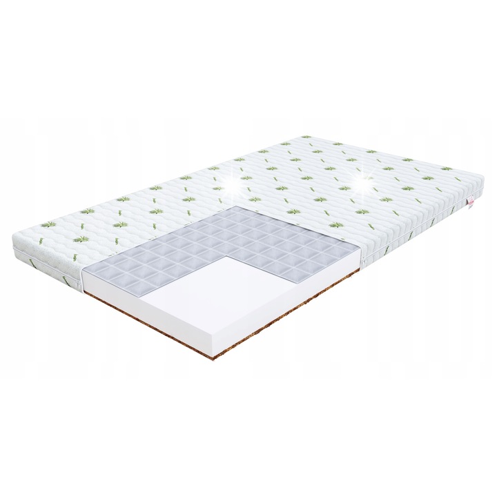 Baby Comfort gyerekmatrac, 80x160 cm, kókusz- és hajdinahab, aloe vera huzattal