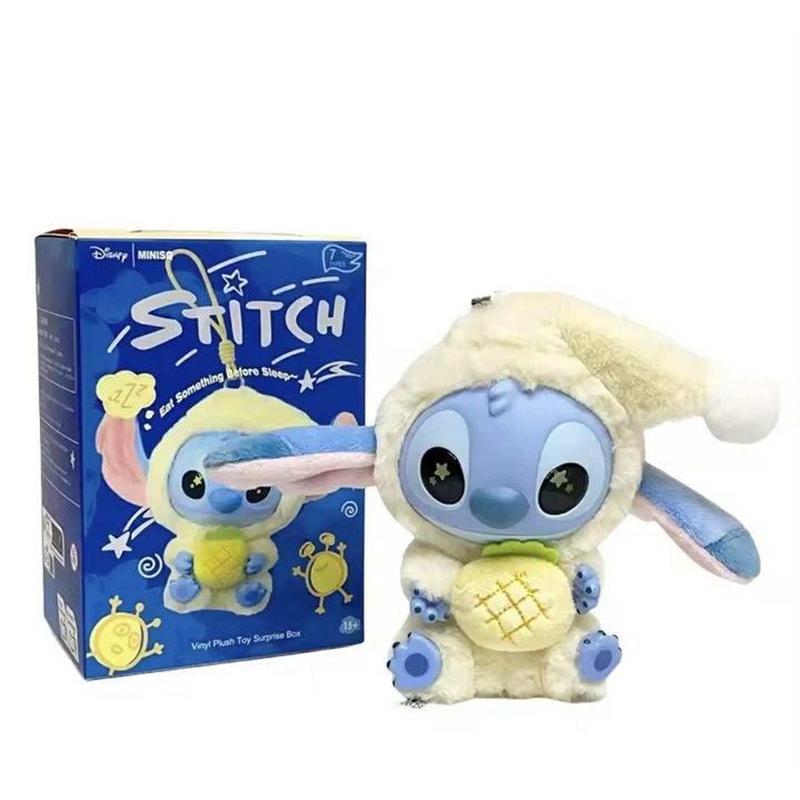 Plüss játék Labubu Stitch, GIA'S WORLD, Pasztell kiadás, 18 cm, Gyűjtői plüss játék