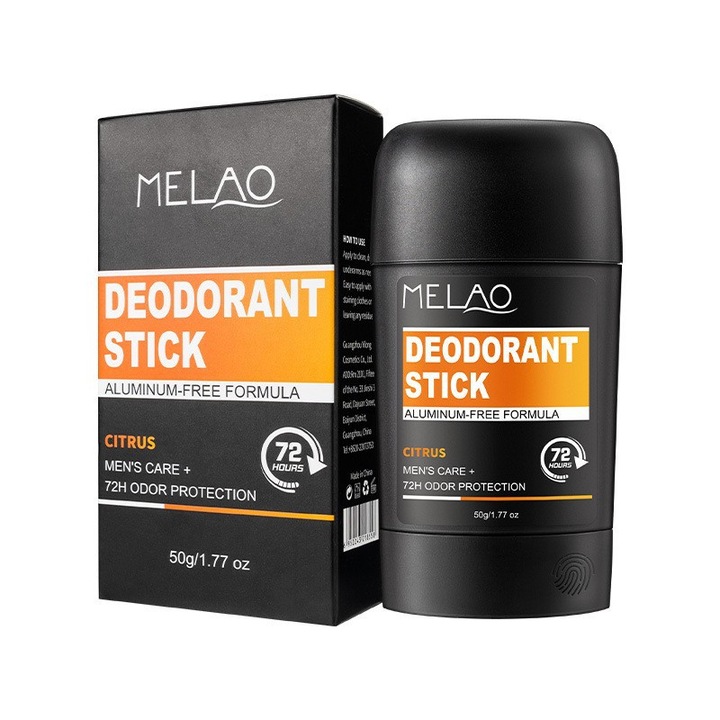 Izzadásgátló testkrém, 50g, citrus illat, alumíniummentes, Melao