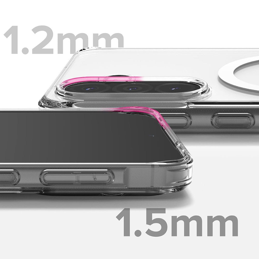 Husa protectie, GUIXUAN, compatibila cu Samsung Galaxy A56, Slim Anti-Shock 1.5mm reinforced 4 corners, Premium Quality, Transparent