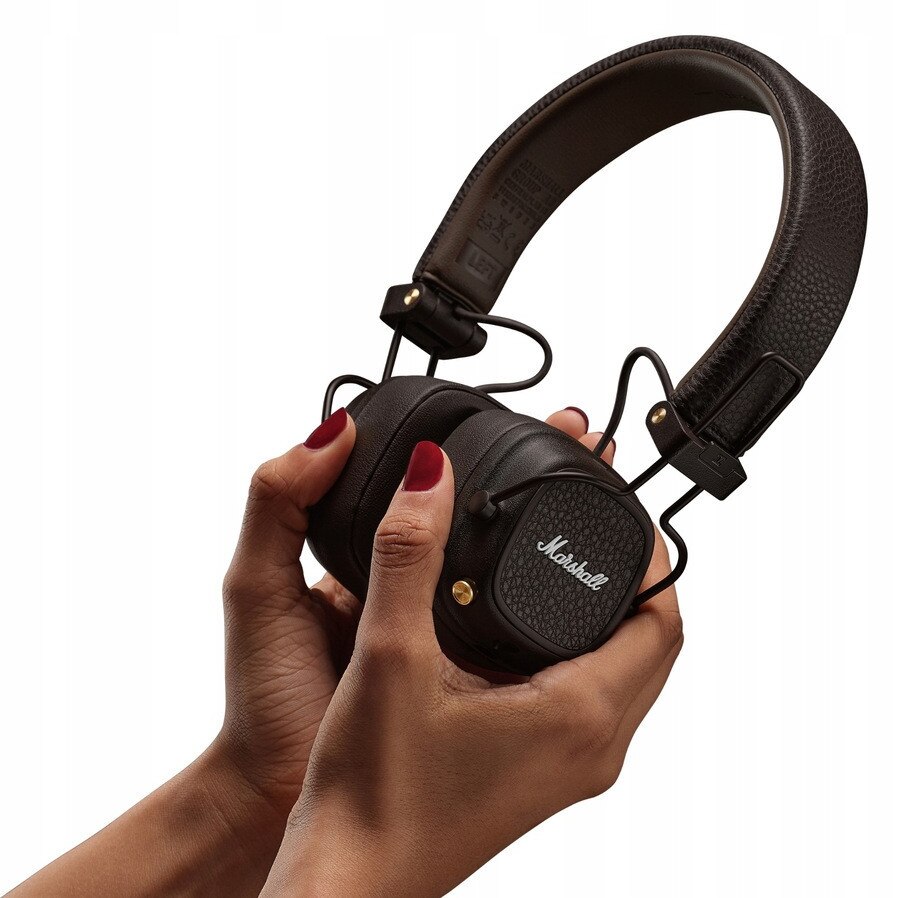 Casti audio Marshall Major IV, Bluetooth maro - eMAG.ro