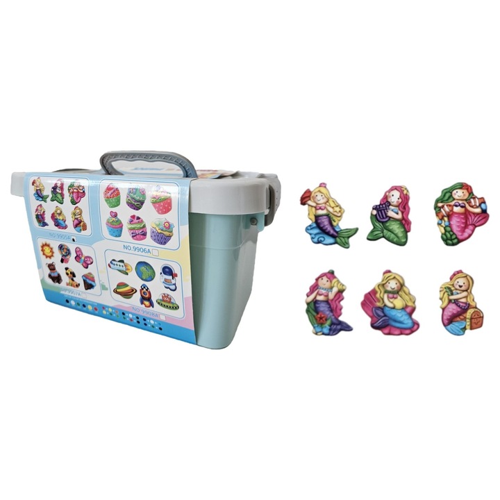 Set creativ Mold & Paint - Magneti de Frigider cu Sirene