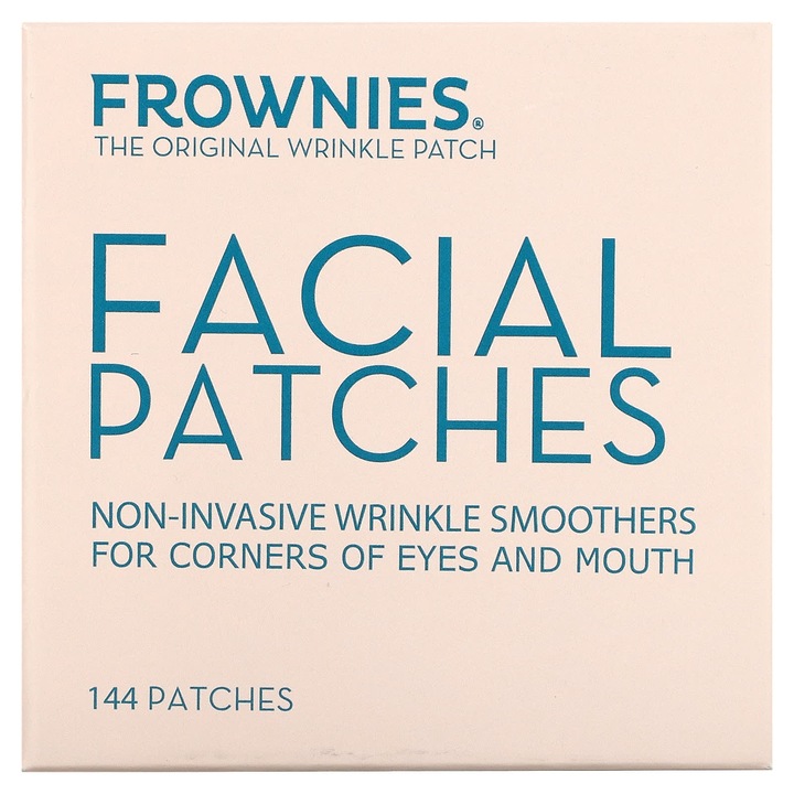 Frownies, set 144 plasturi anti-rid pentru colturile ochilor, buzelor, non-invazivi, pentru utilizare nocturna