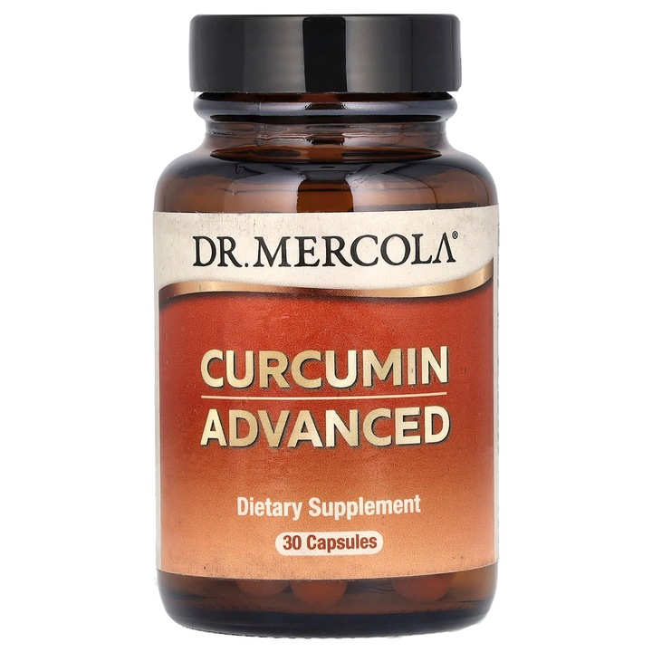 Supliment alimentar, Dr. Mercola, Curcumin Advanced, 30 capsule, 500mg