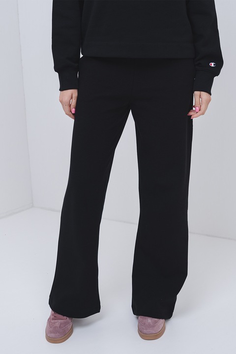 Champion, Pantaloni de trening relaxed-fit din amestec de bumbac, Negru, S